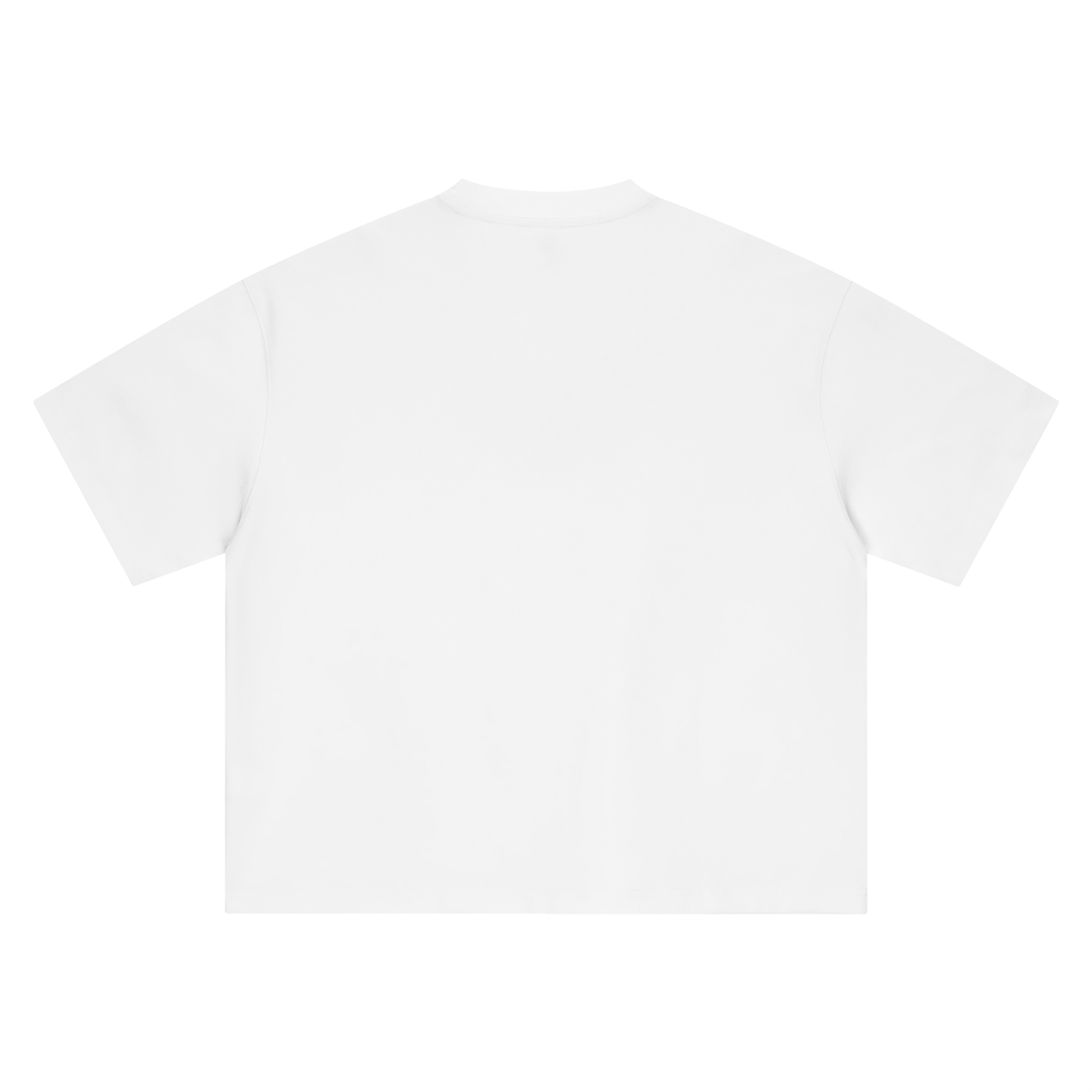 Close-up of the Hot Girls Brace Themselves slogan print on the boxy tee