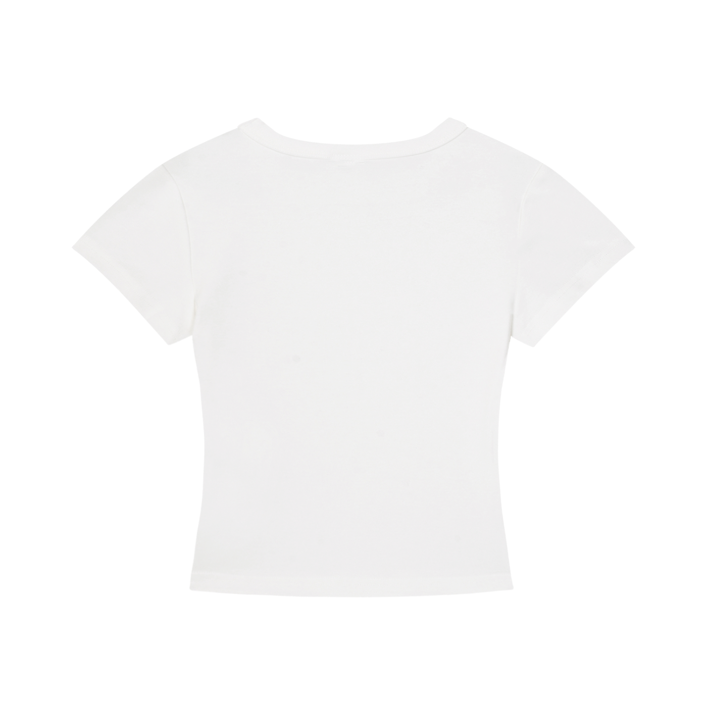 Hot Girls Ask Garrett cropped tee, front view