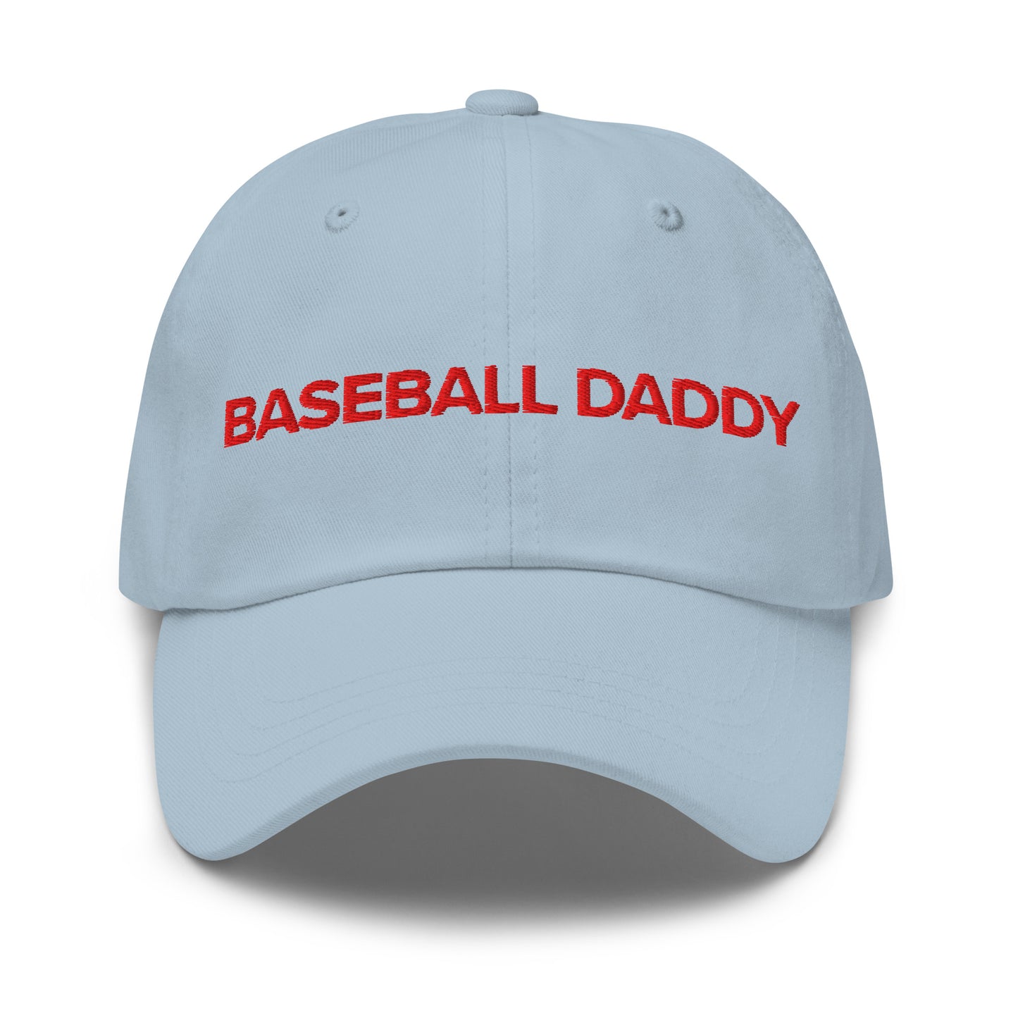 Baseball Daddy embroidered dad cap in brand red by After Hours Book Club