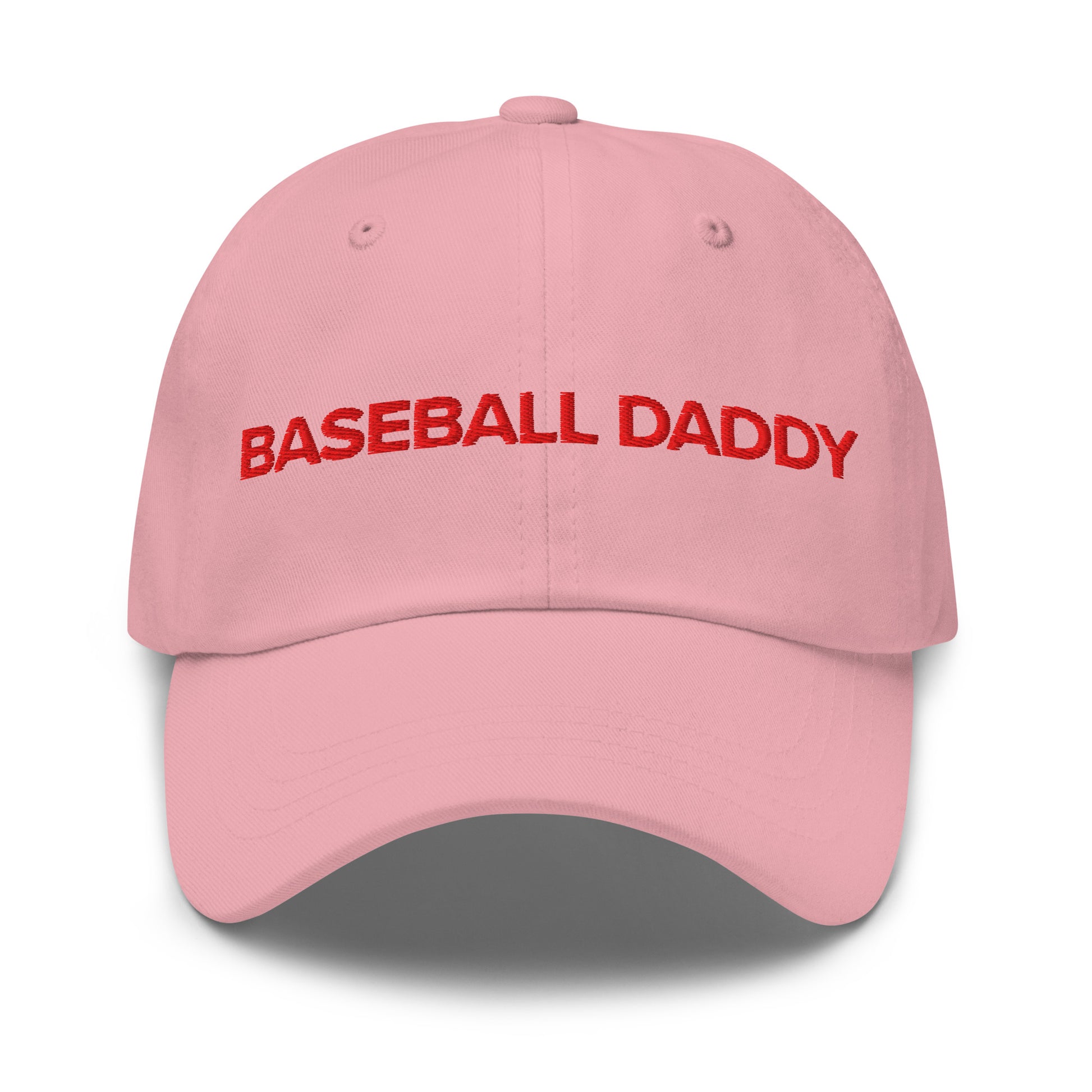 Baseball Daddy embroidered dad cap, front view