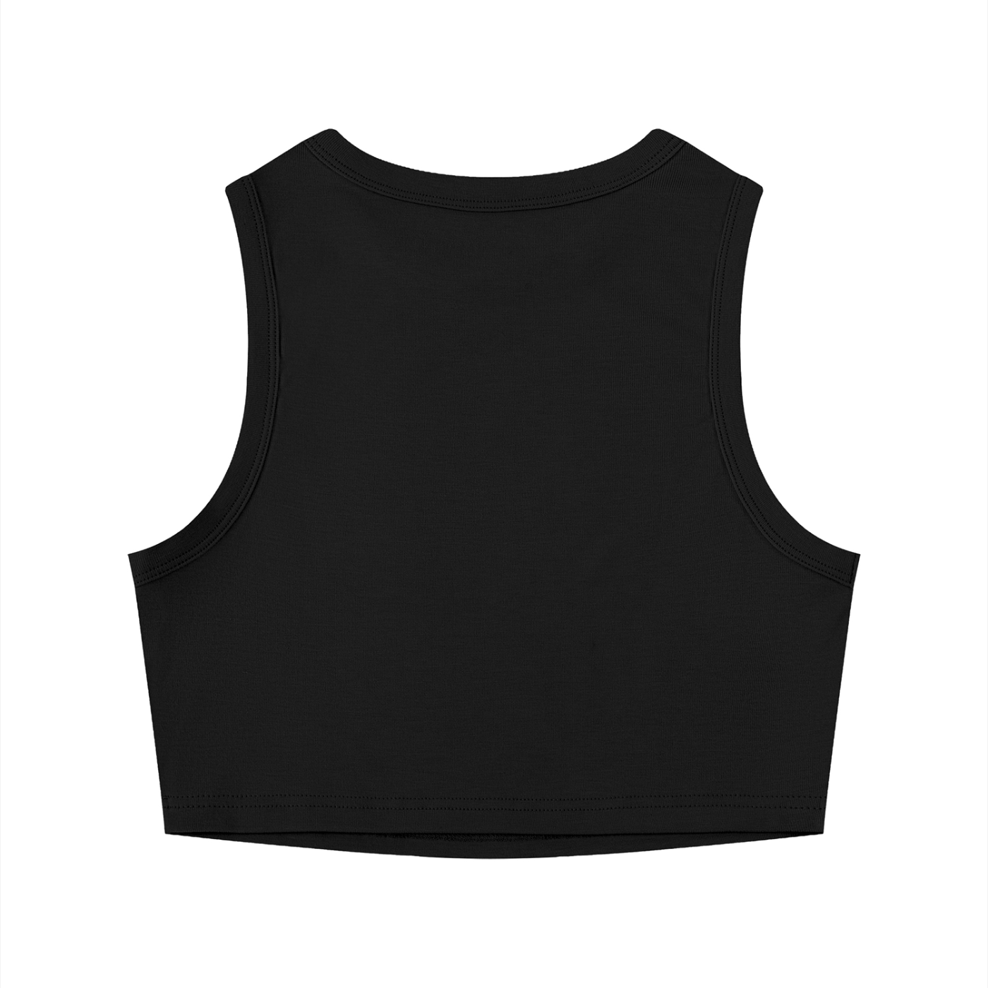 Hot Girls Ride a Cowboy crop tank top, front view